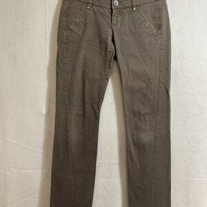 Mexx‎ Grey/Brown Denim Straight Boot Cut Women's Jeans- US Size 4 - 36/38